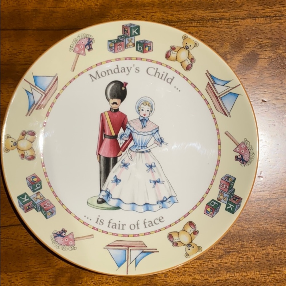 Royal Worcester "Monday" Days of Week Salad Plate